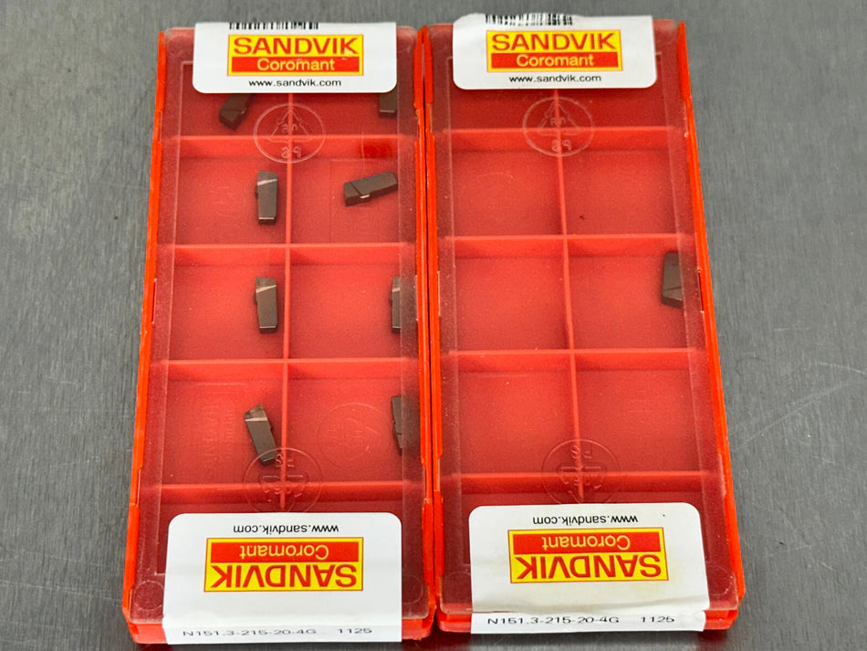 Sandvik N151.3-215-20-4G 1125 Carbide Insert Q-Cut (Pack of 11)