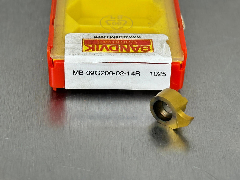 Sandvik MB-09G200-02-14R 1025 Carbide Insert CoroCut MB (Pack of 1)