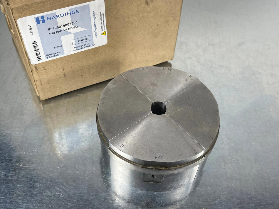 Hardinge S40 3/4" Collet Pad Round Smooth 56190019007500