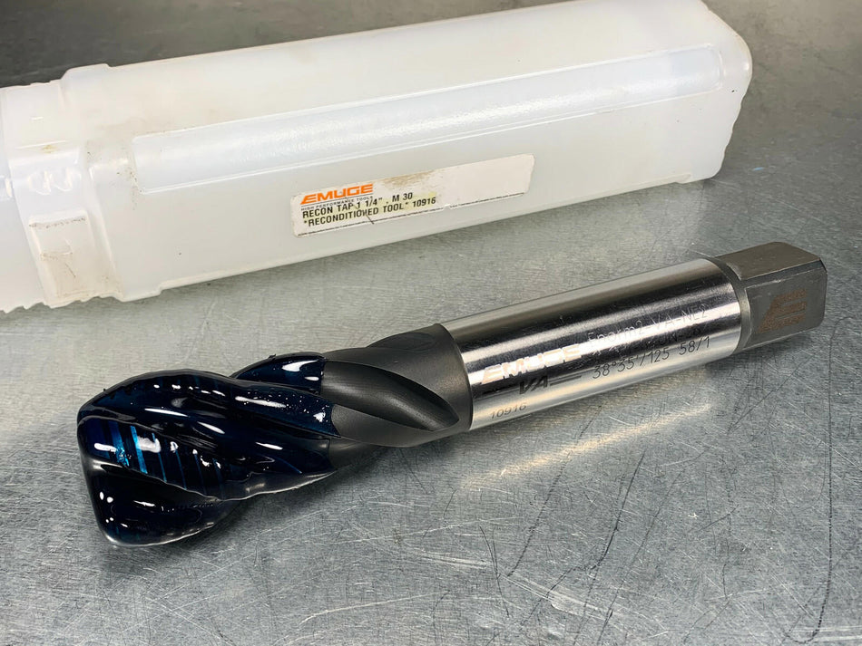 Emuge 1 1/4"-8 Enorm 2-VA Tap, NE2, Spiral Flute, UN-2B, Blind Hole