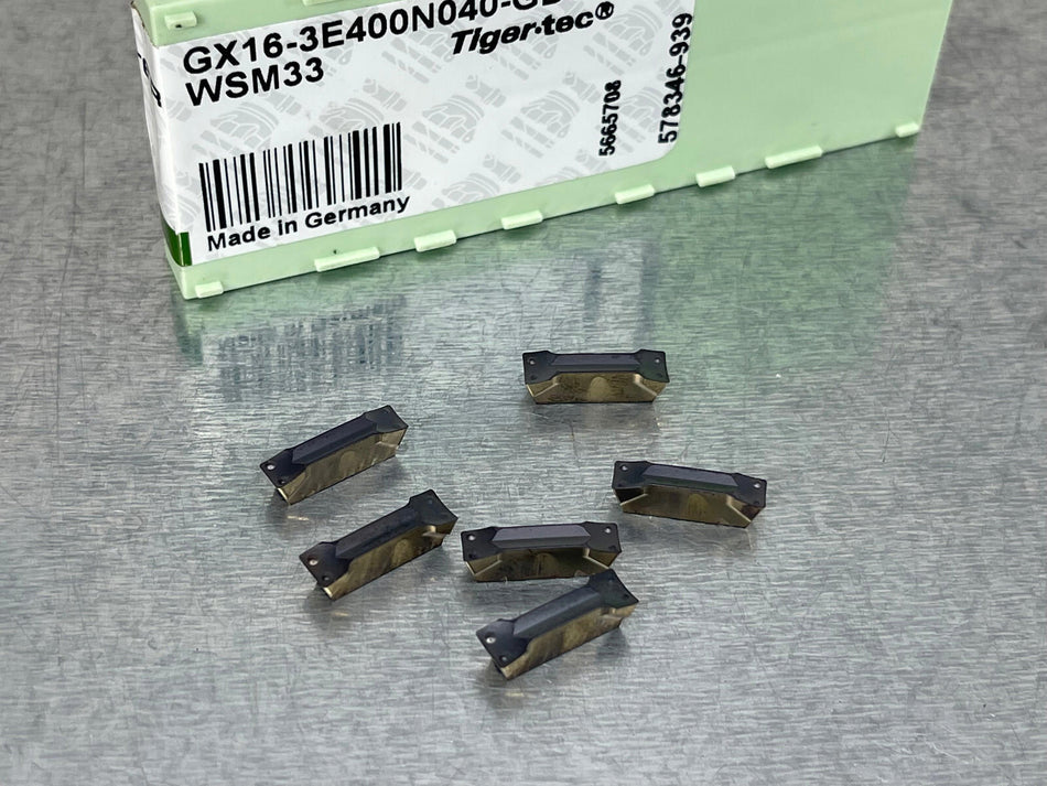 Walter GX16-3E400N040-UF4 WSM33 Carbide Inserts (Pack of 6)