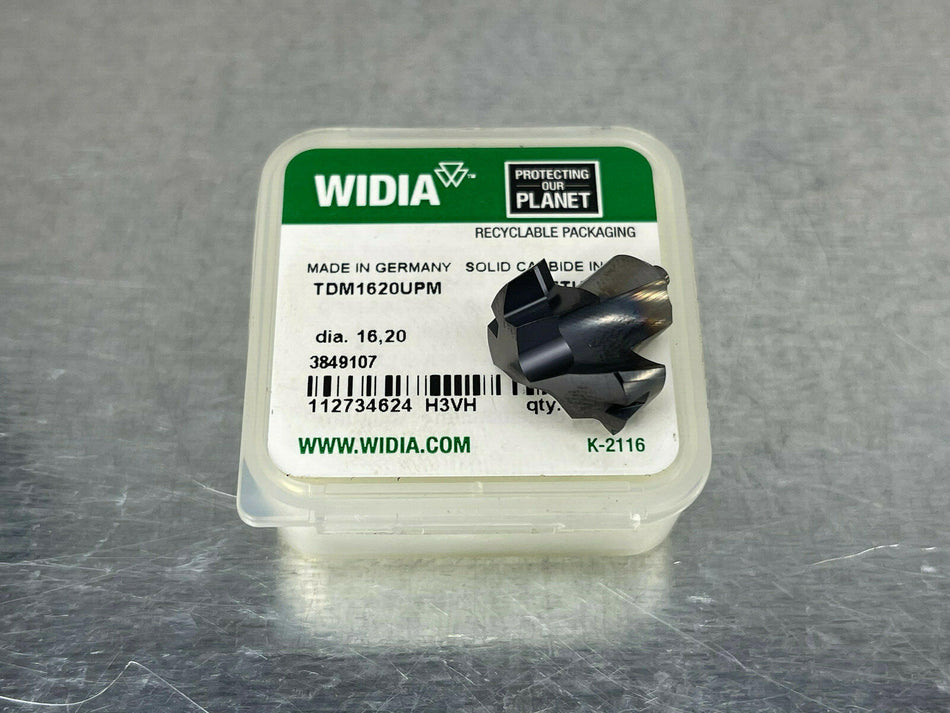 Widia TDM1620UPM Carbide Drill Insert Victory 16.20mm K20F