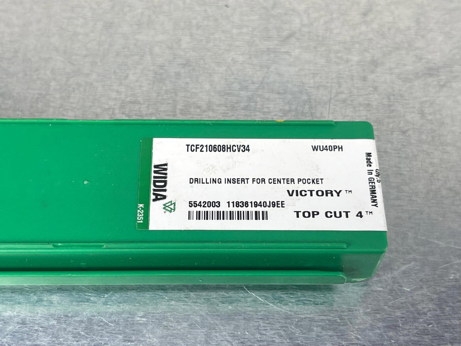 Widia TCF210608HCV34 WU40PH Carbide Insert (Pack of 5)