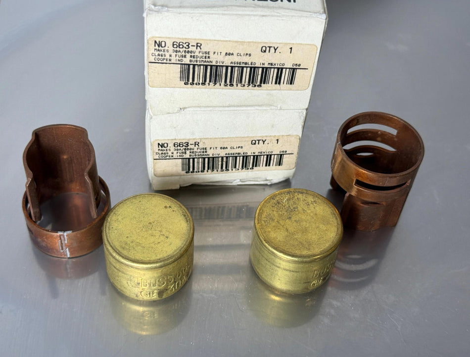 Bussmann 663-R Fuse Reducer Class R Buss (Qty 2)