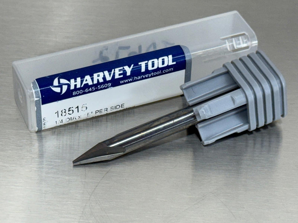 Harvey 15° Carbide Chamfer Cutter Mill 1/4" Shank 18515
