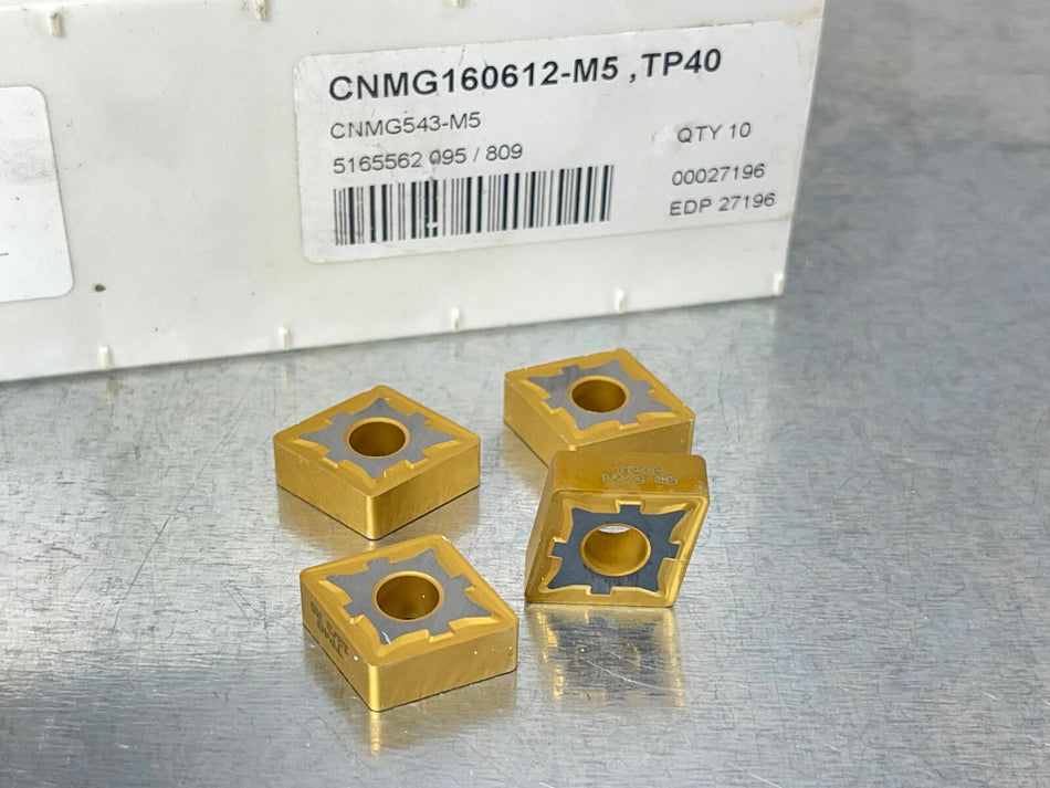 Seco CNMG 543-M5 TP40 Carbide Insert 160612-M5 (Pack of 4)
