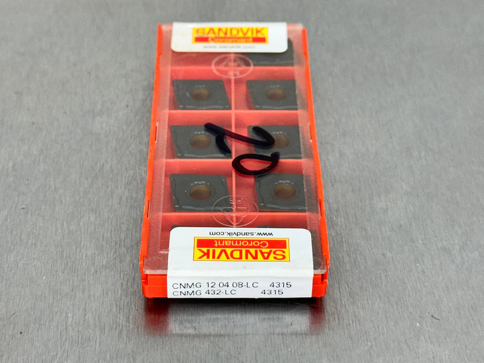 Sandvik CNMG 432-LC 4315 Carbide Insert CNMG 12 04 08-LC (Pack of 9)