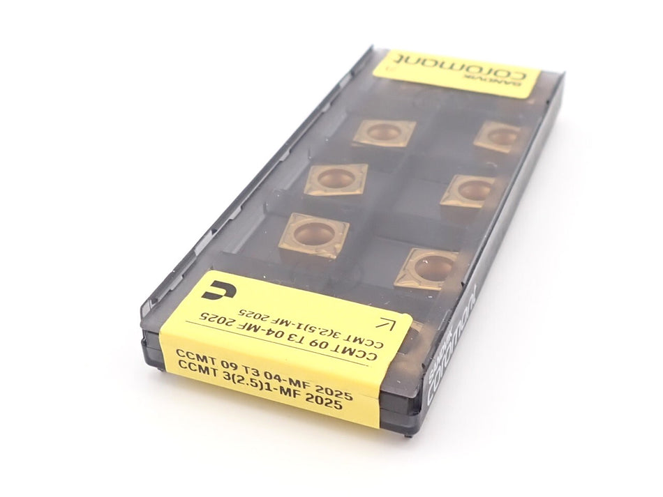 Sandvik CCMT 3(2.5)1-MF 2025 Carbide Insert 09 T3 04-MF (Pack of 10)