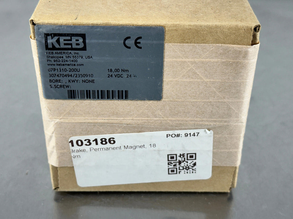KEB P1 Brake Permanent Magnetic Braking w/ Armature 07P1310-200U