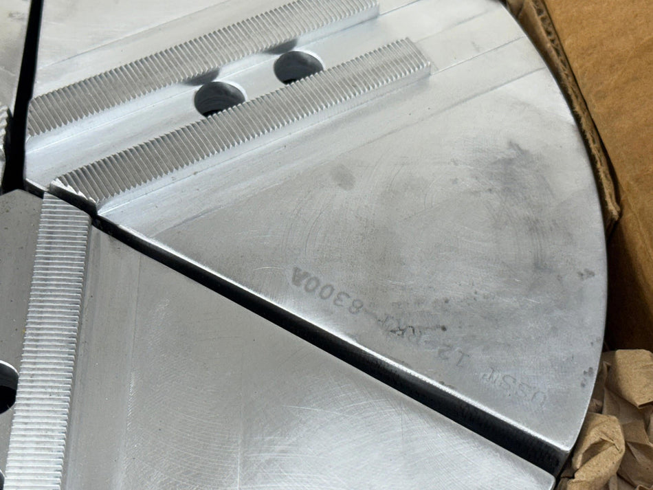 12-RKT-8300A Aluminum Round Jaws 12" x 3" Height - USA Made - Kitagawa