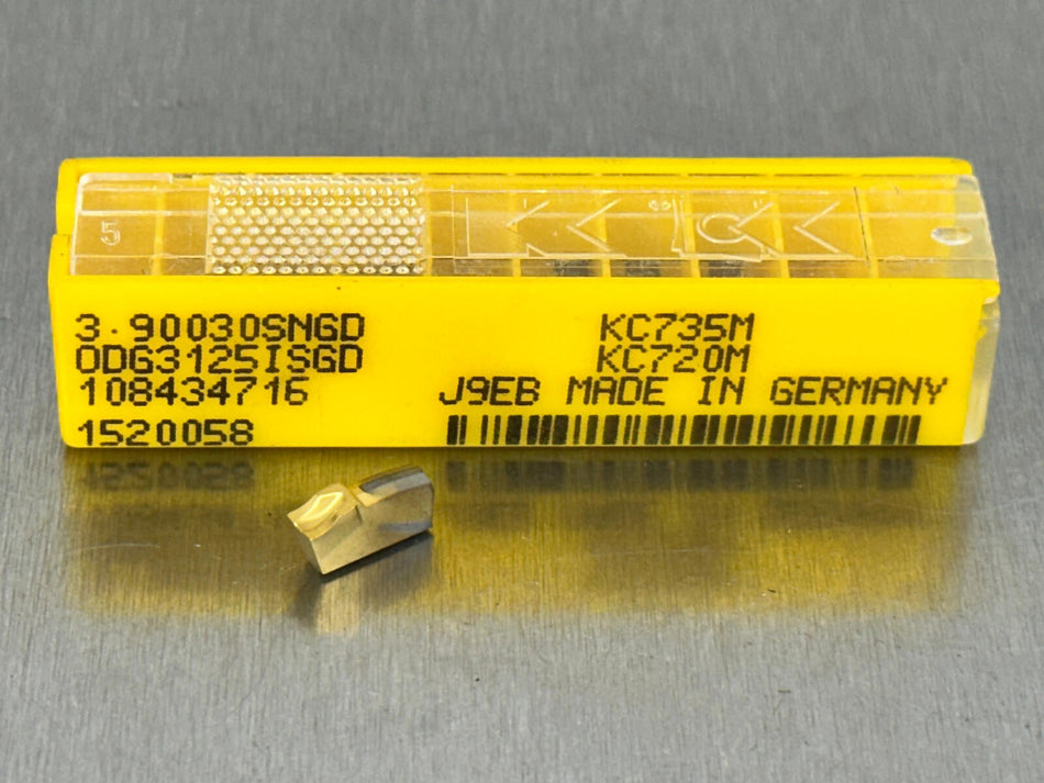 Kennametal 3.90030SNGD KC735M Carbide Insert (Pack of 6)