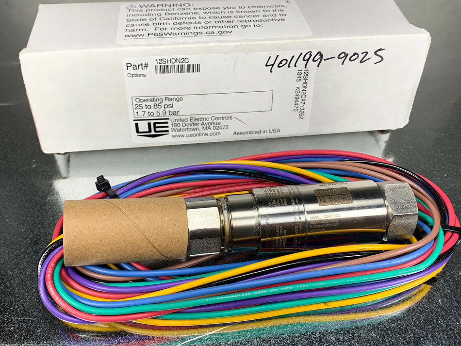 United Electric 12SHDN2C Pressure Switch 25-85psi DPDT 1/2" Female