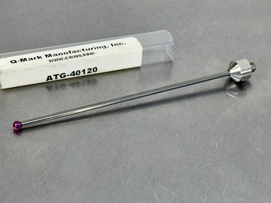 Q-Mark M5 Stylus Carbide Stem 4mm Ruby Ball CMM Probe ATG-40120
