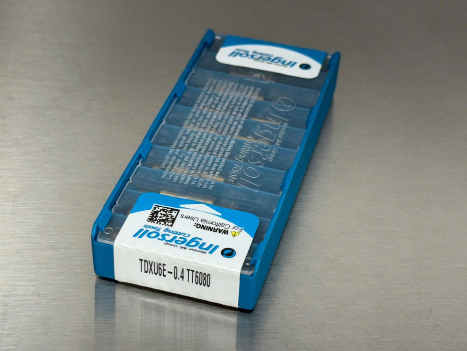 Ingersoll TDXU6E-0.4 TT6080 Carbide Insert Grooving 6402177 (Pack of 10)