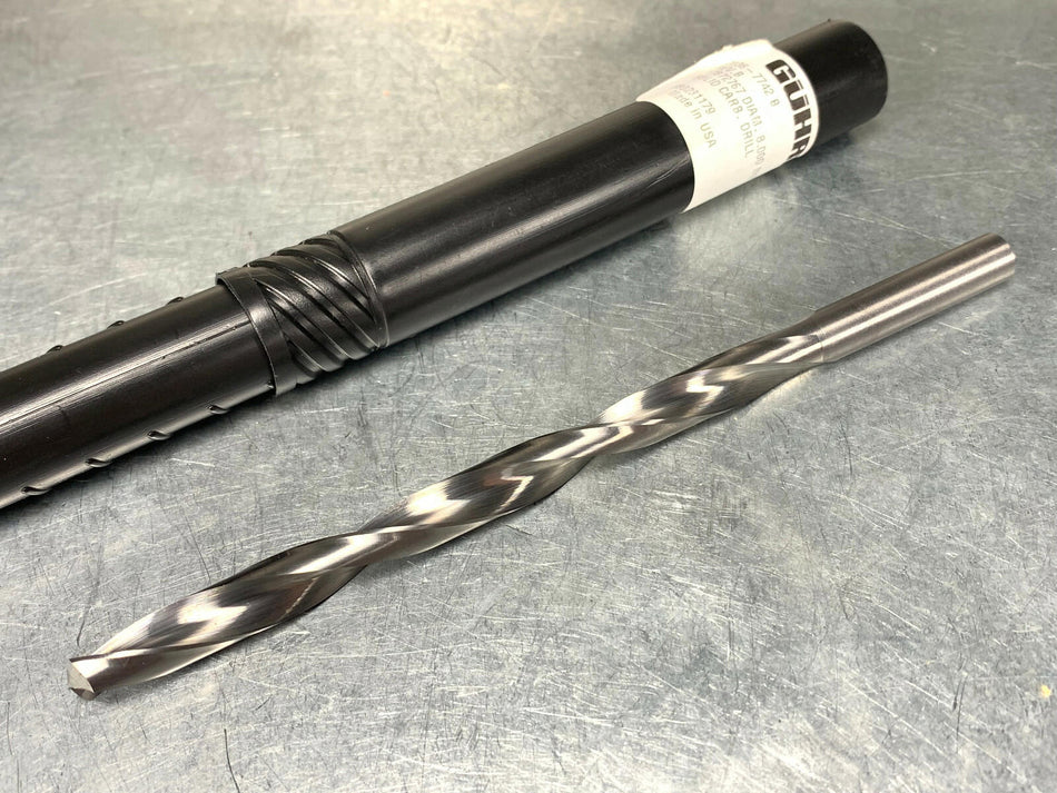 Guhring 8mm Solid Carbide Drill, 145mm OAL, Non-Coolant Through