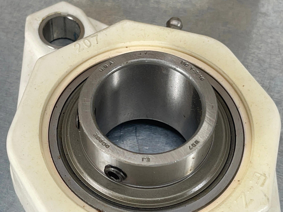 Dodge F2B-SCEZ-107-P Flange Mount Ball Bearing Polymer Housing 1-7/16" Bore