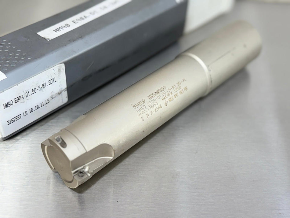 Iscar 1-1/2" Indexable End Mill Heli2000 HM90 E90A D1.50-3-W1.50XL, 3102148