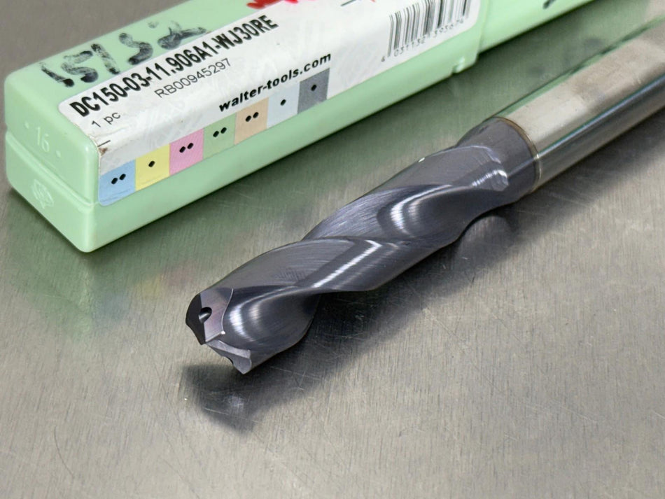 Walter Titex 15/32" Carbide Drill 3xD Coolant Through DC150-03-11.906A1-WJ30RE