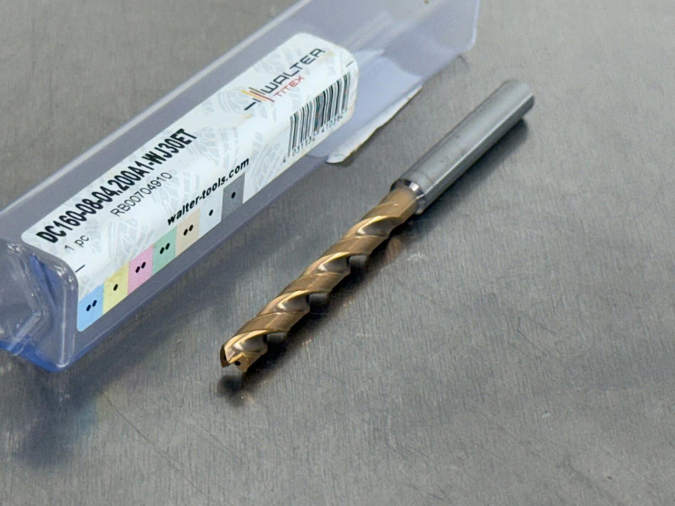 Walter 4.2mm Carbide Drill 8xD Coolant Xtreme Evo DC160-08-04.200A1-WJ30ET