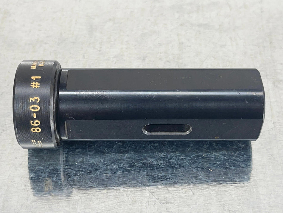 Global CNC 86-03 #1MT Drill Socket 1-1/4" OD Tool Holder Bushing #1 Morse Taper