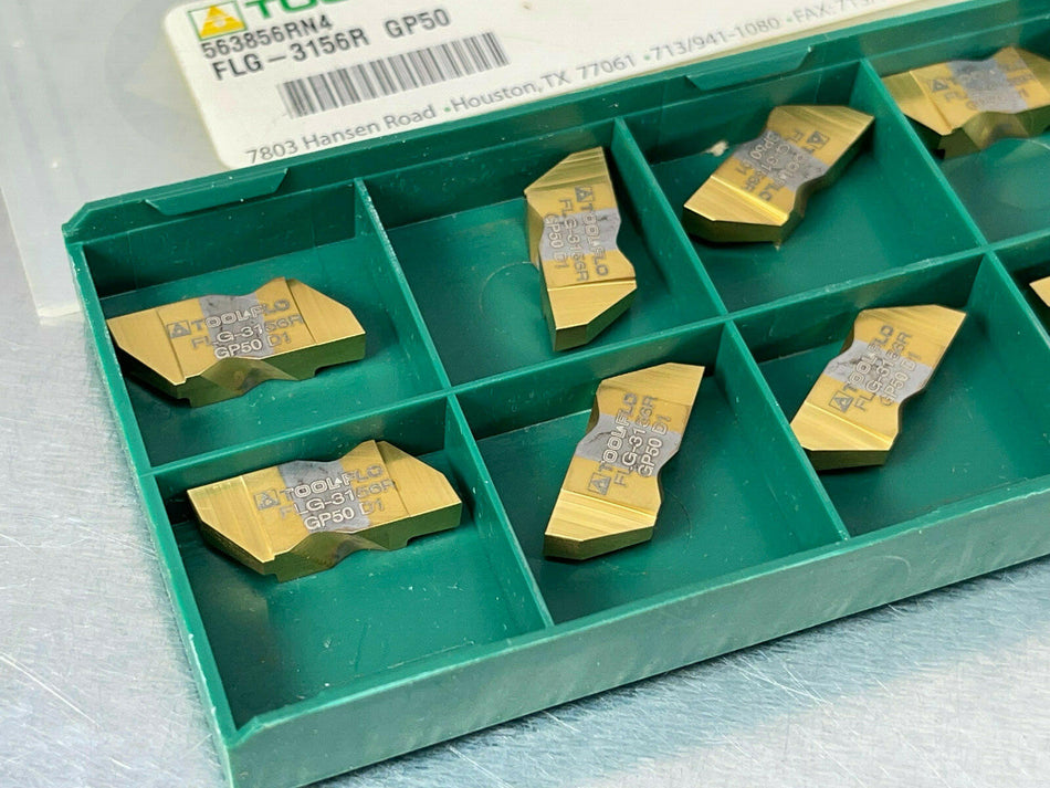 Tool-Flo FLG-3156R GP50 Carbide Inserts Grooving (Pack of 10)