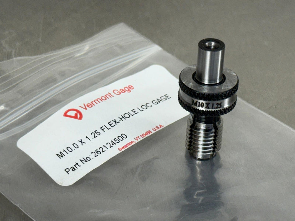 Vermont M10 x 1.25 Tapped Hole Location Gage Inspection Setup 262124500
