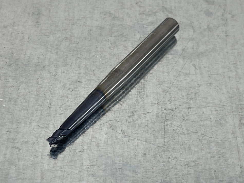 Walter 5mm Carbide End Mill Prototyp 0.2mm Radius, Tapered Neck, 10mm Shank
