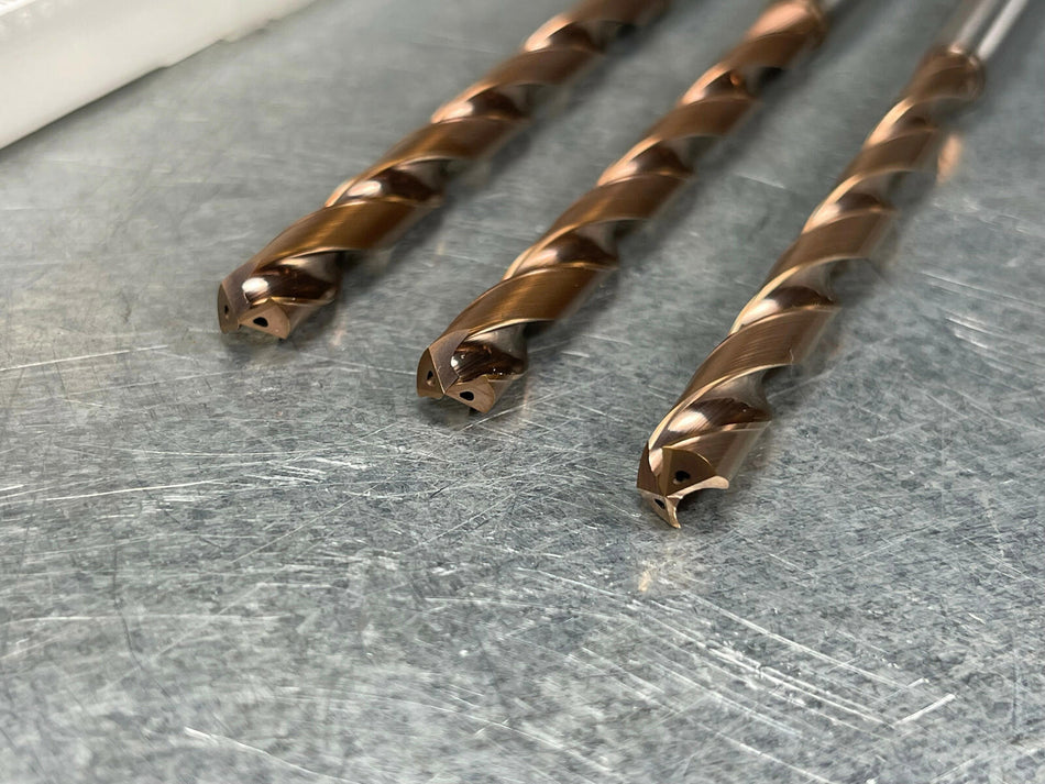 (3) Mitsubishi 6.9mm WStar Solid Carbide Drill 8xD Thru Coolant MVS0690X08S080