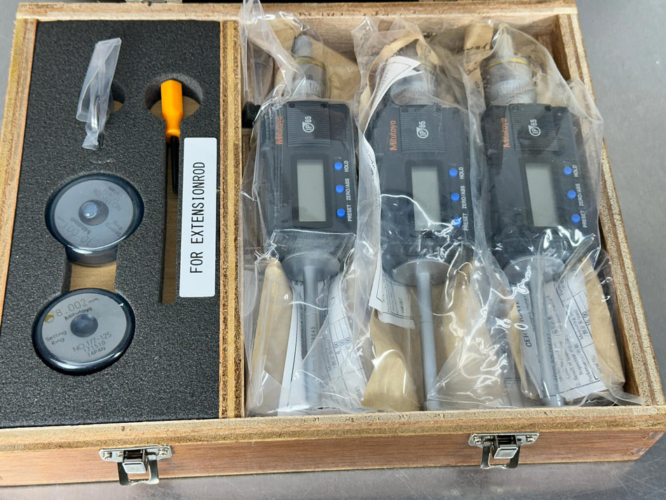 Mitutoyo 468-981 Digimatic Holtest Internal Bore Micrometer Gage Set 6-12mm