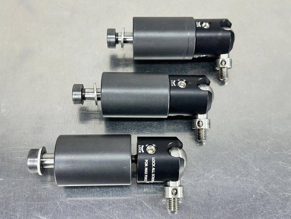 (3) Thorlabs TRB2/M Locking Ball and Socket Mount M6 Threaded Base w/ Spacer