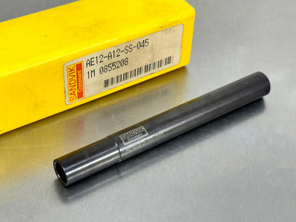 Sandvik AE12-A12-SS045 Coromant EH Adapter E12 to 1/2" Cylindrical Shank