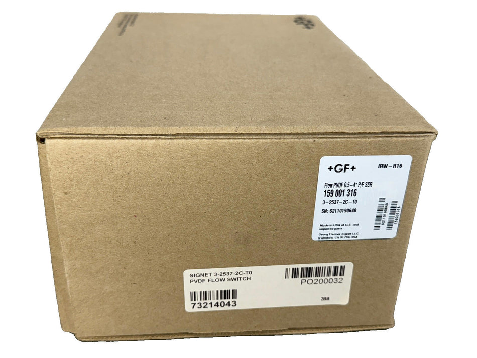 GF Signet 2537 Flow Sensor 3-2537-2C-T0 PaddleWheel 159 001 316