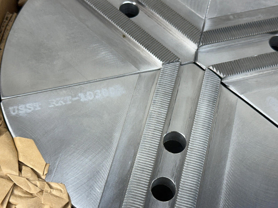 RKT-10300A Aluminum Round Jaws for 10" Chuck 3" Height - USA Made - Kitagawa