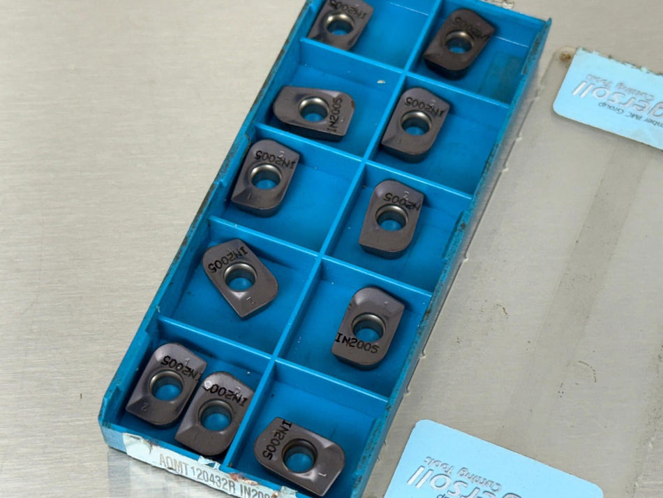 Ingersoll AOMT120432R IN2005 Carbide Insert Grooving 5811665 (Pack of 11)