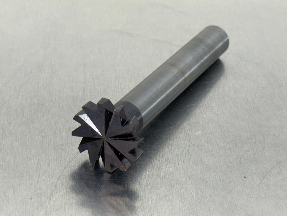 Harvey 3/16" Carbide Keyseat Cutter 1" Dia Staggered Tooth 12 Flute 772470-C3