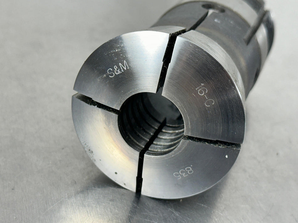 S&M 16C Collet .835" Round Serrated Internal Thread
