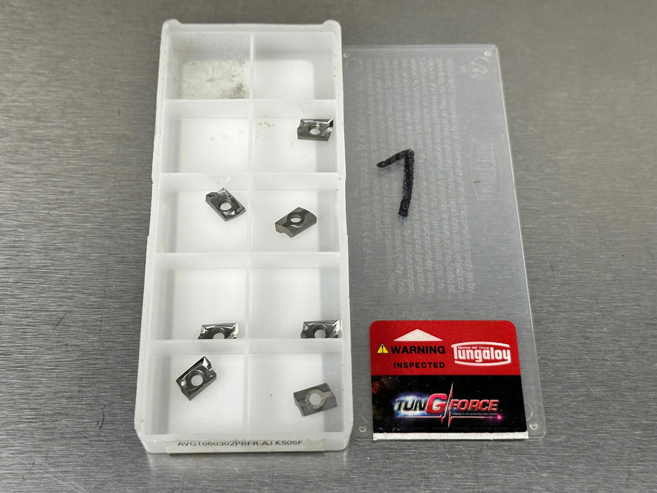 Tungaloy AVGT060302PBFR-AJ S05F Carbide Insert 6733157 (Pack of 7)