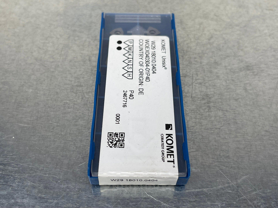 Komet W29 18010.0404 P40 Carbide Insert WOEX040304-01 (Pack of 10)