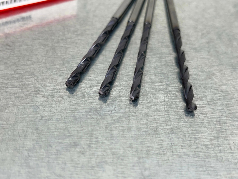 (4) Redline 9/64" Solid Carbide Drill Coolant Through 7xD HP RDH2041