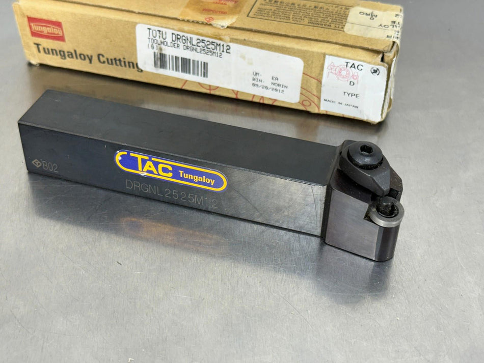 Tungaloy DRGNL2525M12 Indexable Lathe Tool Holder Turning RNMG Insert