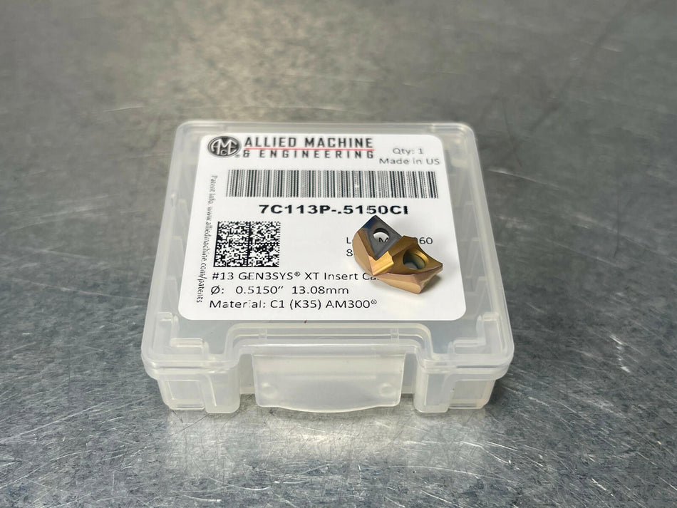 AMEC .5150" Spade Drill Insert Carbide #13 GEN3SYS XT 7C113P-.5150 CI