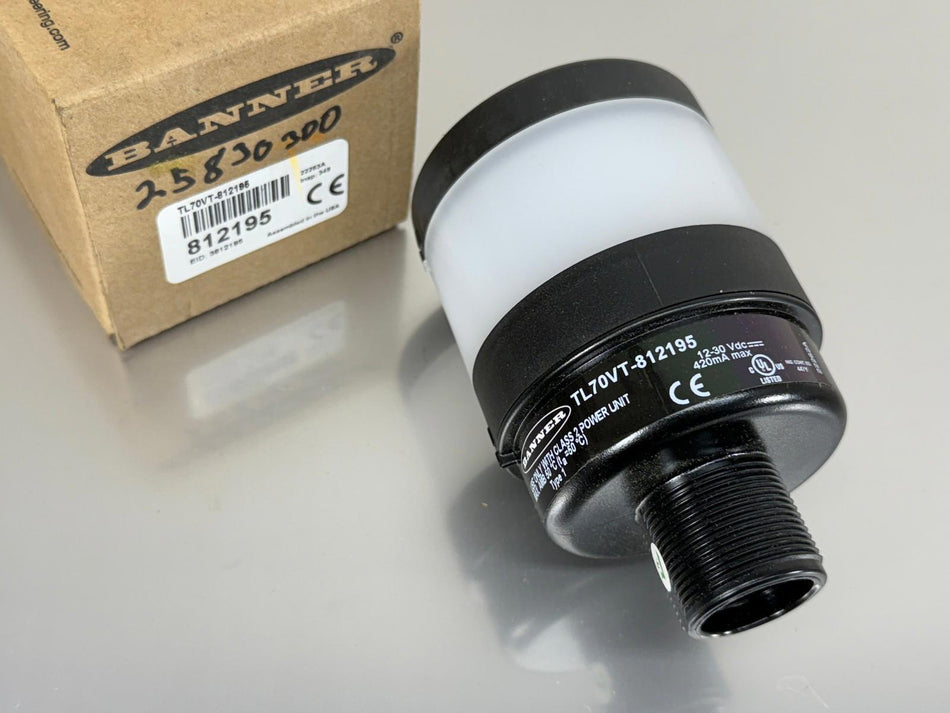 Banner 812195-TL70VT Tower Light Violet BiModal w/ Audible Indicator IP65 812195