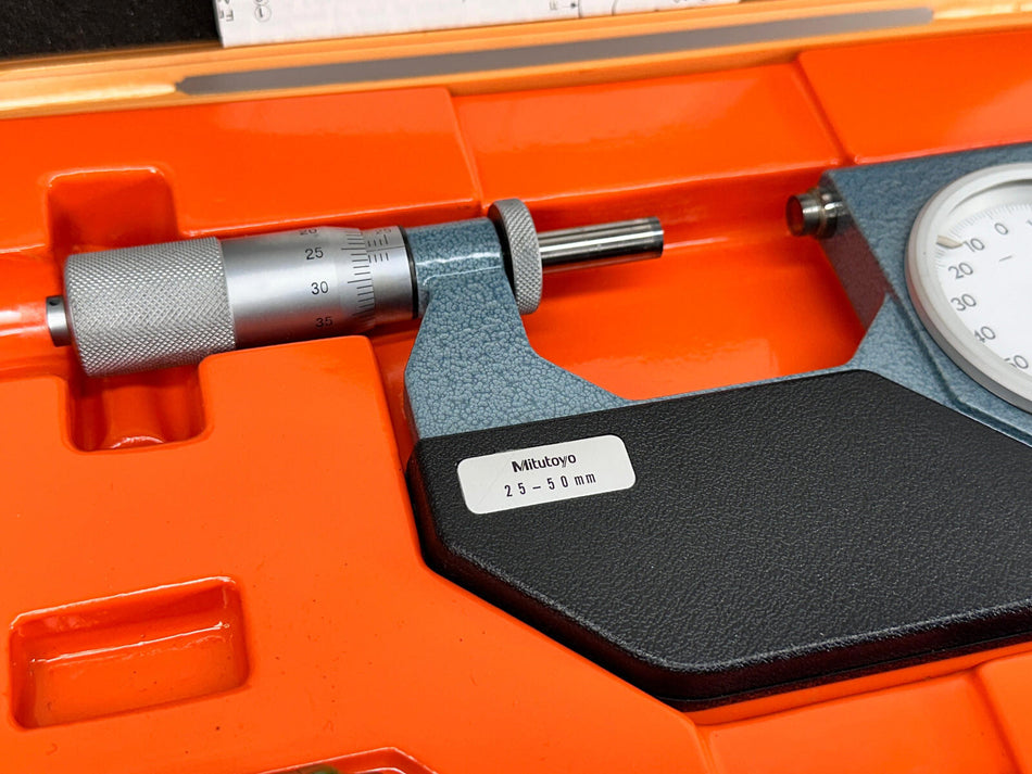 Mitutoyo 25-50mm Indicating Micrometer .001mm 510-302