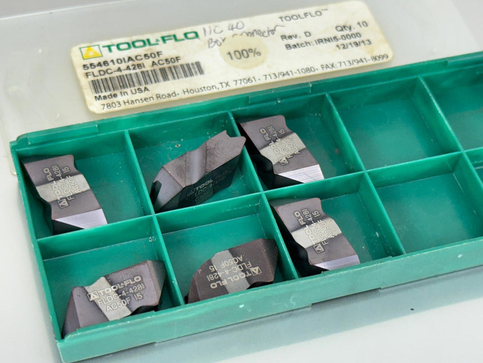 Tool-Flo FLDC-4-428I AC50F Carbide Insert Threading (Pack of 6)