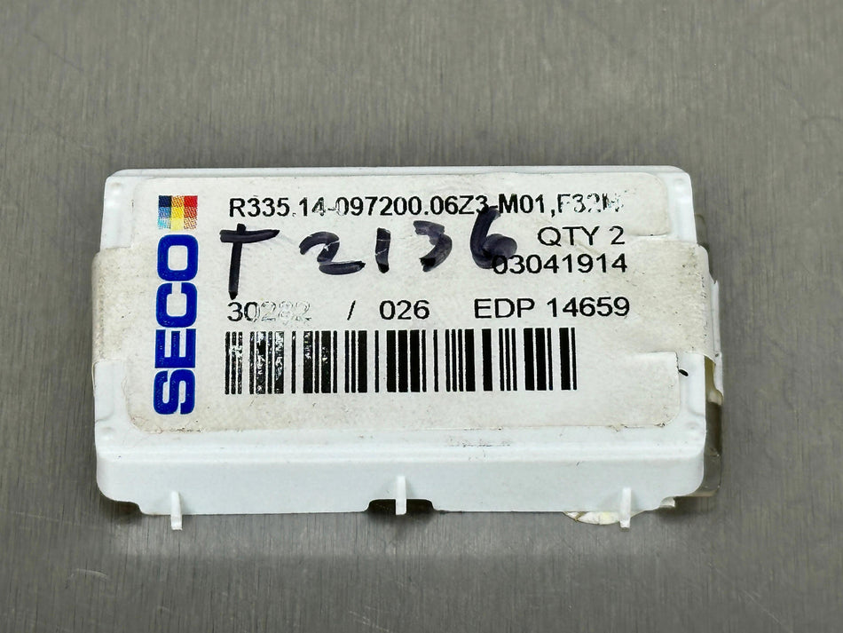 Seco R335.14-097200.06Z3-M01 F32M Carbide Insert T-Slot 14659 (Pack of 2)