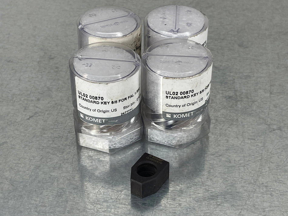 (4) Komet UL02 00870 Standard Key 5/8 for FAL 1.500