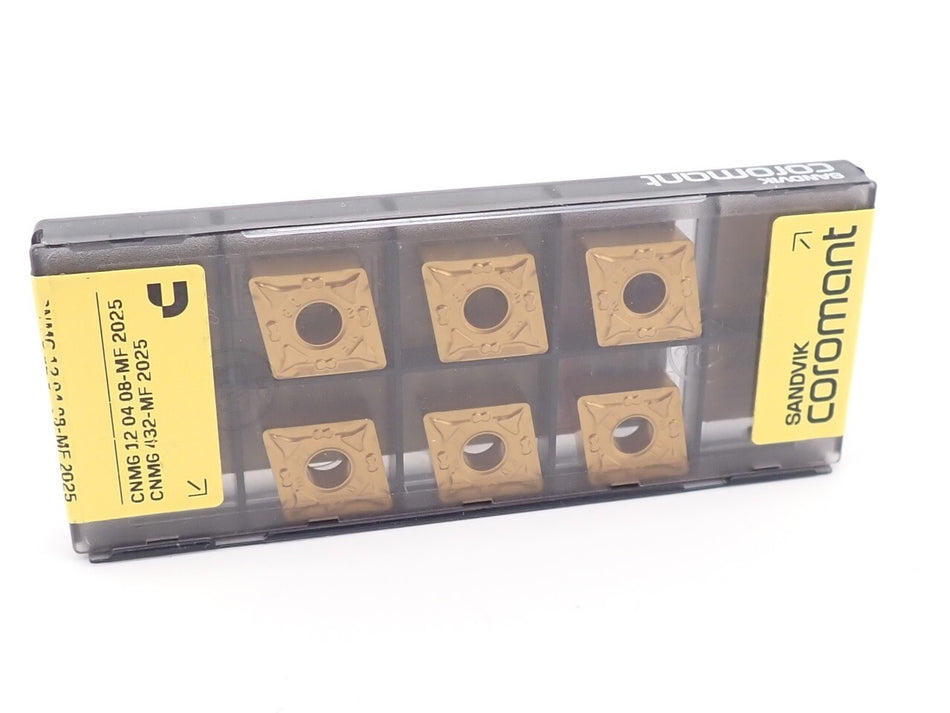 Sandvik CNMG 432-MF 2025 Carbide Insert 12 04 08-MF (Pack of 10)