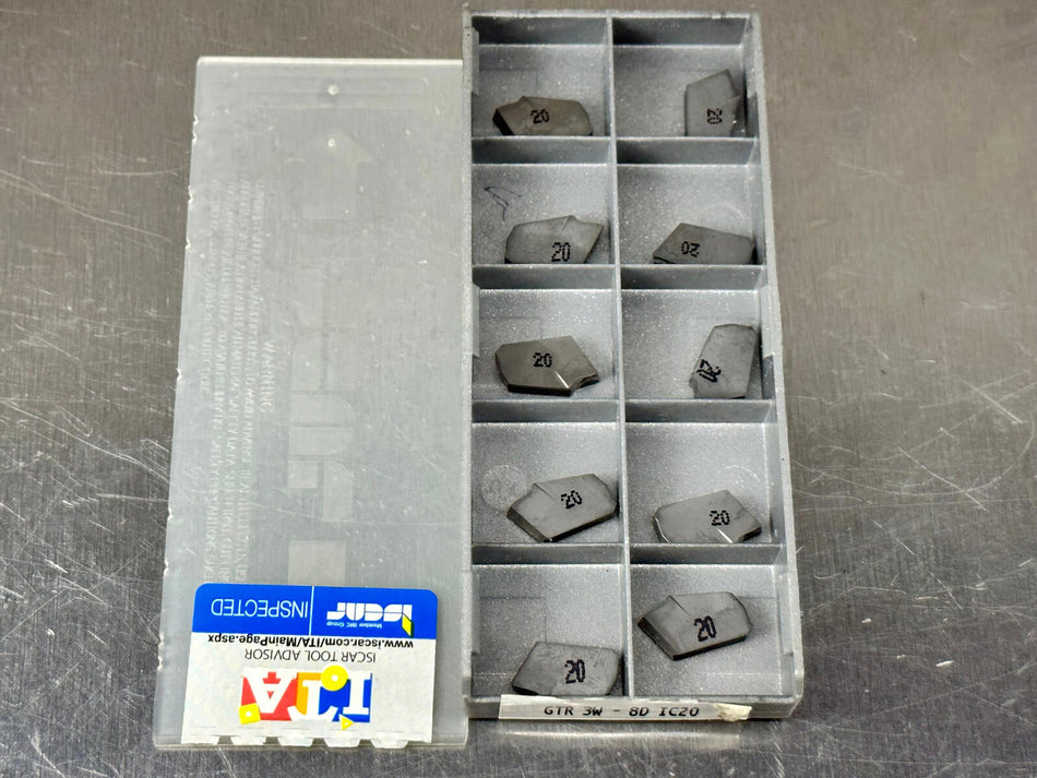 Iscar GTR3W-8D IC20 Carbide Insert Self Grip (Pack of 10)