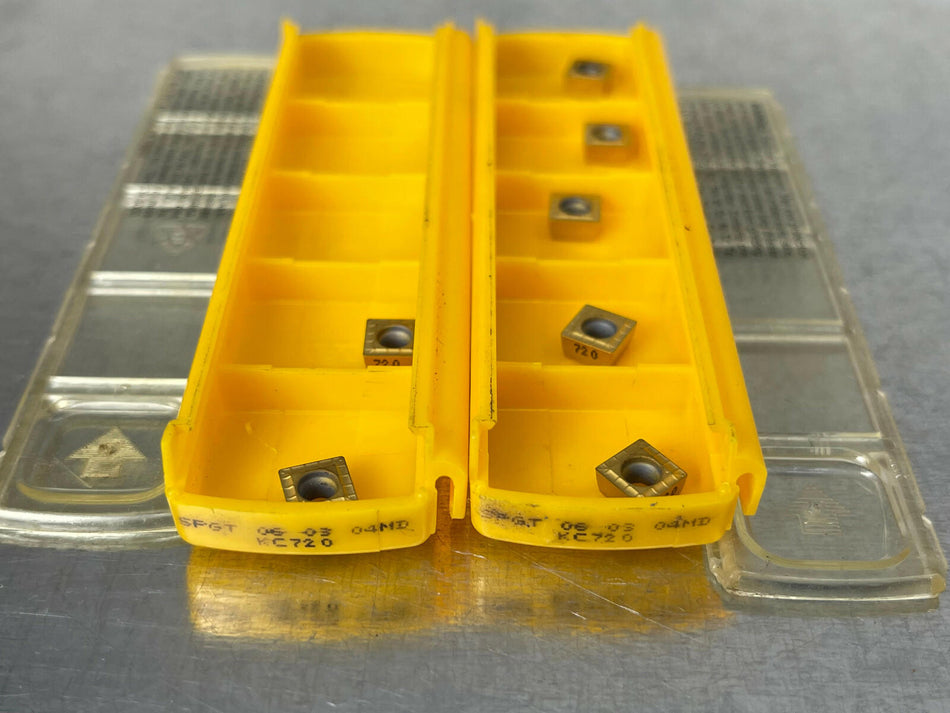 Kennametal SPGT060304MD KC720 Carbide Inserts (Pack of 7)