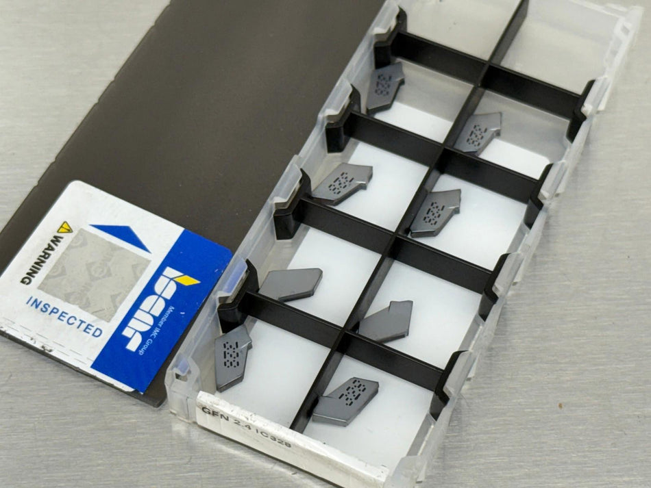 Iscar GFN 2.4 IC328 Carbide Insert 6094235 (Pack of 8)